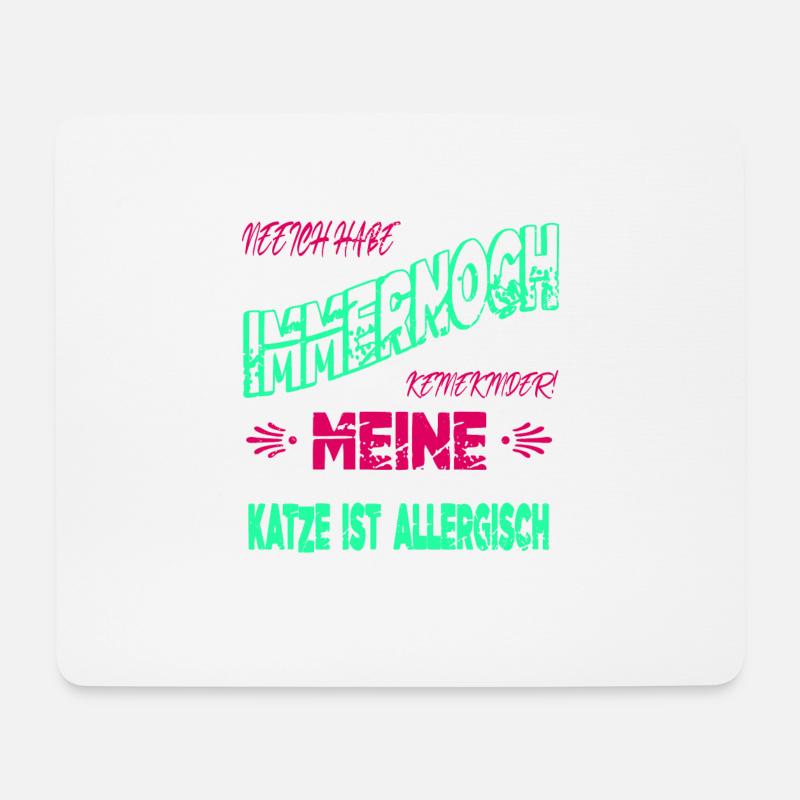 witzig spruch seekatze bday perserkatze lustig - Mousepad (Querformat) - Weiß