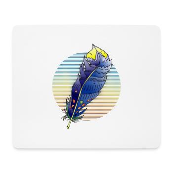 Feather - Mouse Pad (horizontal) - white - Front