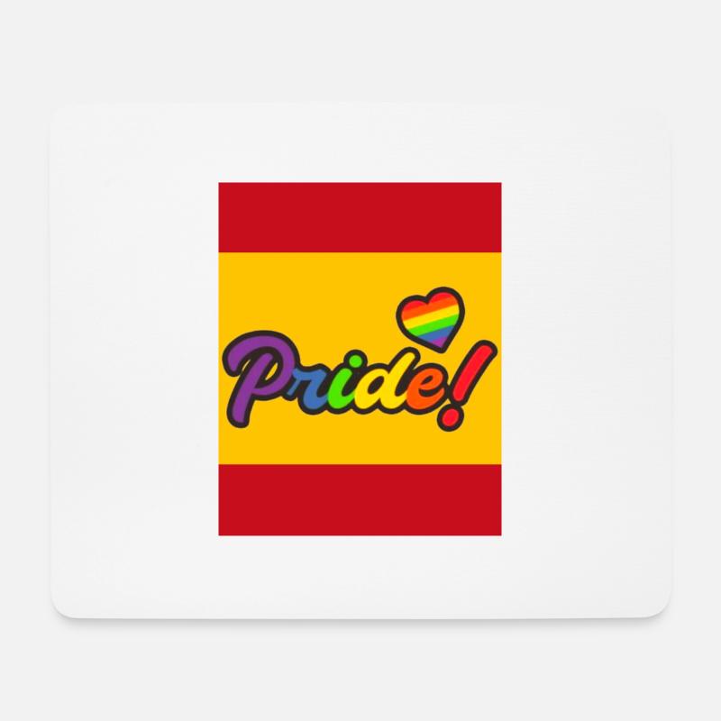 Gay Pride - Mousepad (Querformat) - Weiß