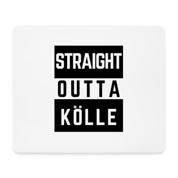 straight outta kölle - Mousepad (Querformat) - Weiß - Vorne