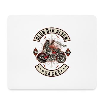 Club der alten Säcke Motorrad Biker Motorradfahrer - Mousepad (Querformat) - Weiß - Vorne