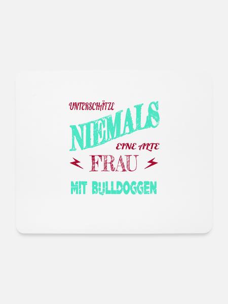 großmama cool aus dem weg beste mama lieblingshund - Mousepad (Querformat) - Weiß
