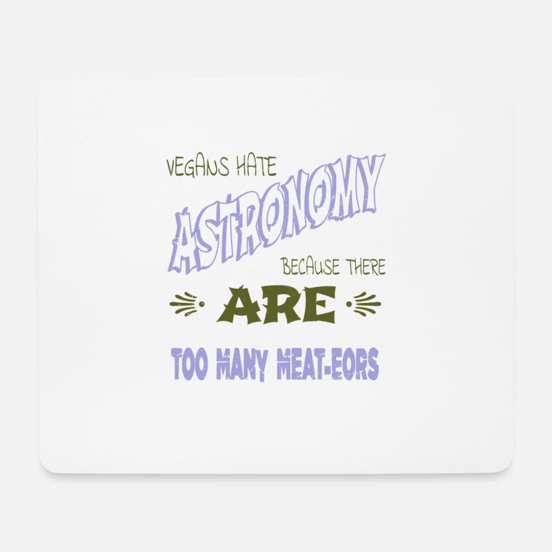birthday present idea christmas planets - Mousepad (Querformat) - Weiß