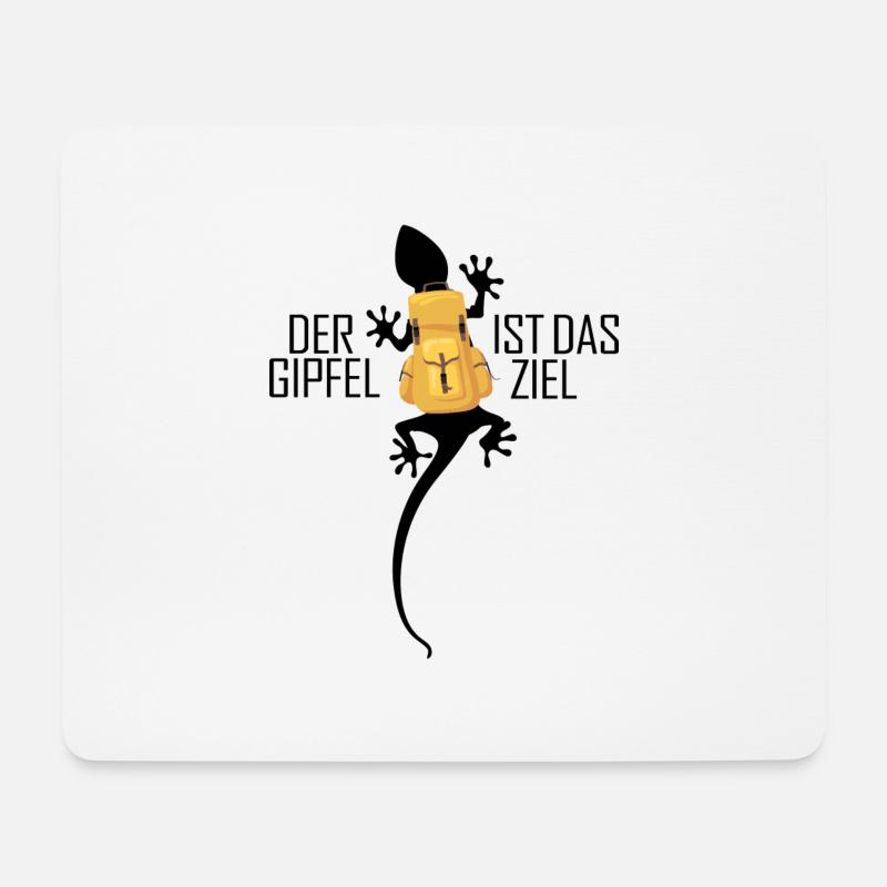 bergwandern servus gipfel alpin klettersteig - Mousepad (Querformat) - Weiß
