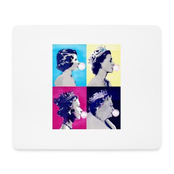 dQueen II -Elizabeth England Queen,Kaugummi,pop-ar - Mousepad (Querformat) - Weiß - Vorne