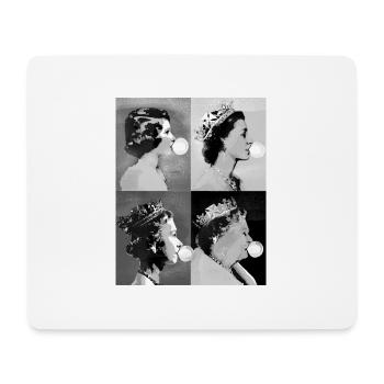 Queen II -Elizabeth England Queen,Kaugummi,pop-art - Mousepad (Querformat) - Weiß - Vorne