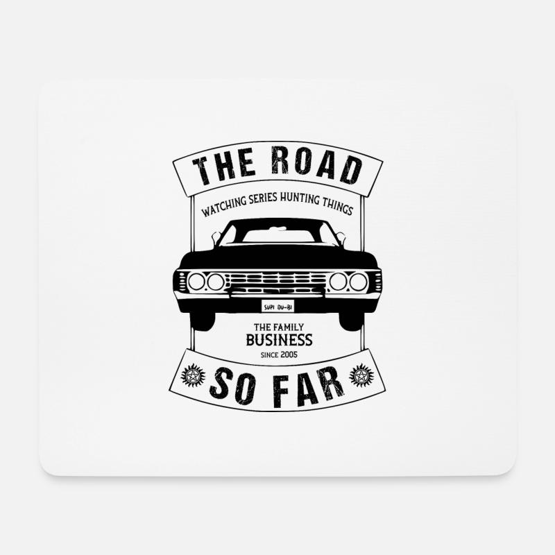 The Road so far series oldtimer - Mousepad (Querformat) - Weiß