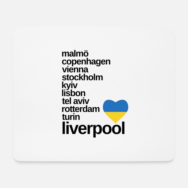 Eurovision Host Cities - Mouse Pad (horizontal) - white
