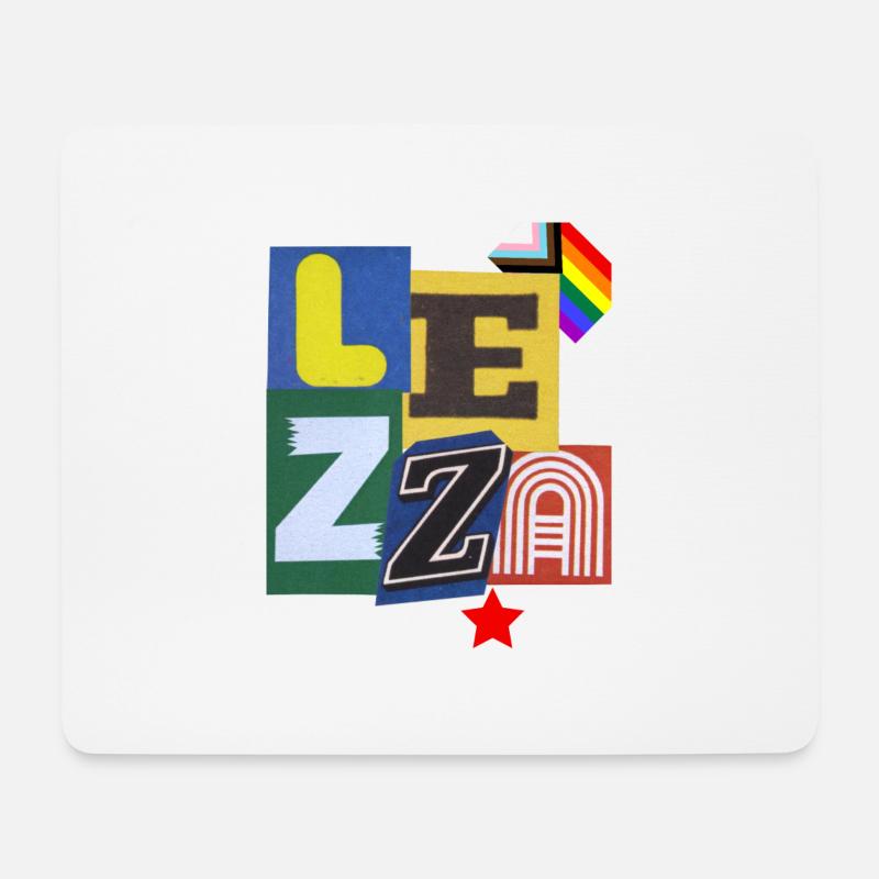 Lesbe - Mousepad (Querformat) - Weiß