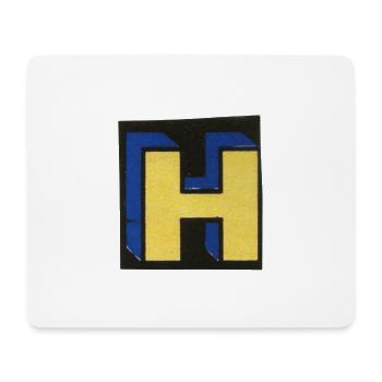 Buchstabe H - Mousepad (Querformat) - Weiß - Vorne