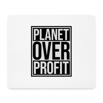planet over profit Zitat - Mousepad (Querformat) - Weiß - Vorne