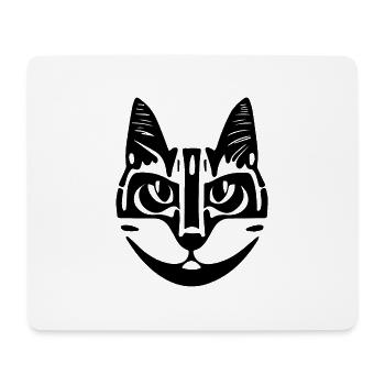 Illustration eines Katzenporträts, Vektor - Mousepad (Querformat) - Weiß - Vorne