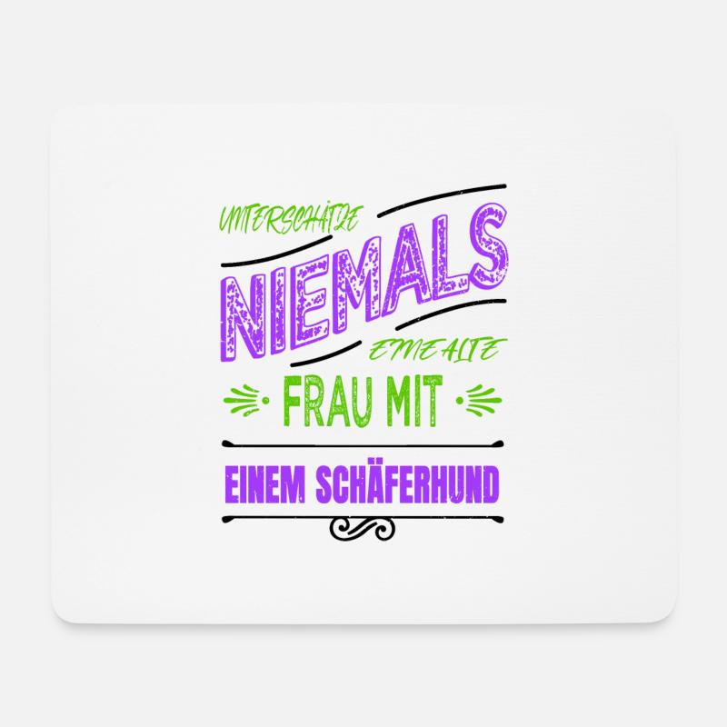 spaß statement muttertag bodypositivity einsatz - Mousepad (Querformat) - Weiß