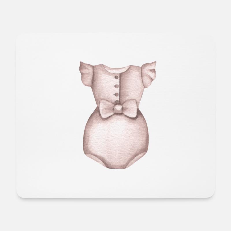Rosa Kleid - Mousepad (Querformat) - Weiß