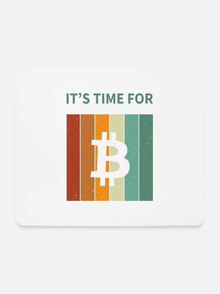 Bitcoin - Mousepad (Querformat) - Weiß