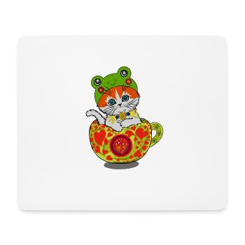 Cat - Mouse Pad (horizontal) - white - Front