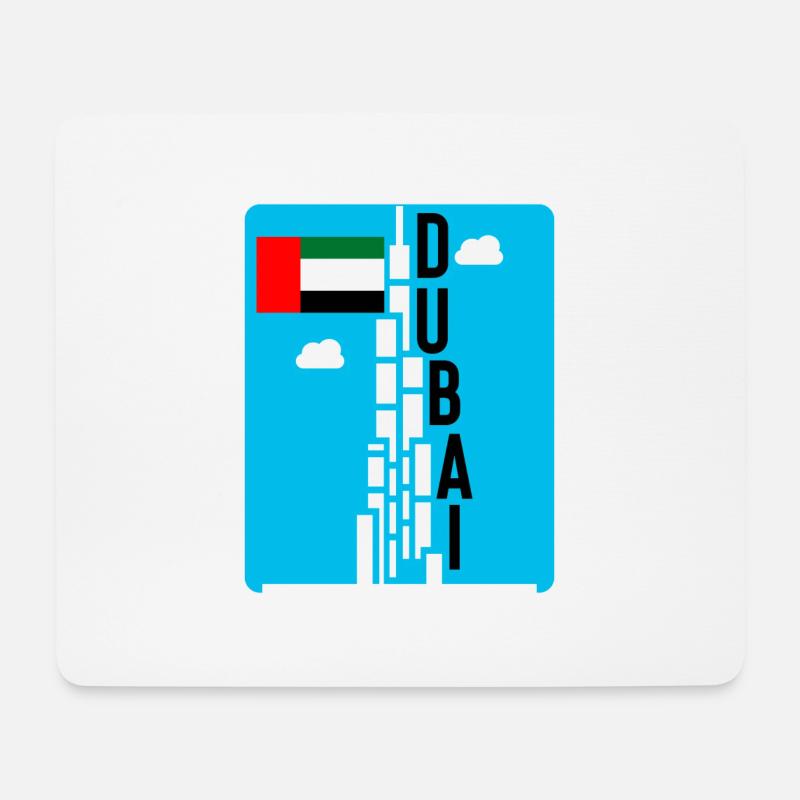 Dubai - Mousepad (Querformat) - Weiß