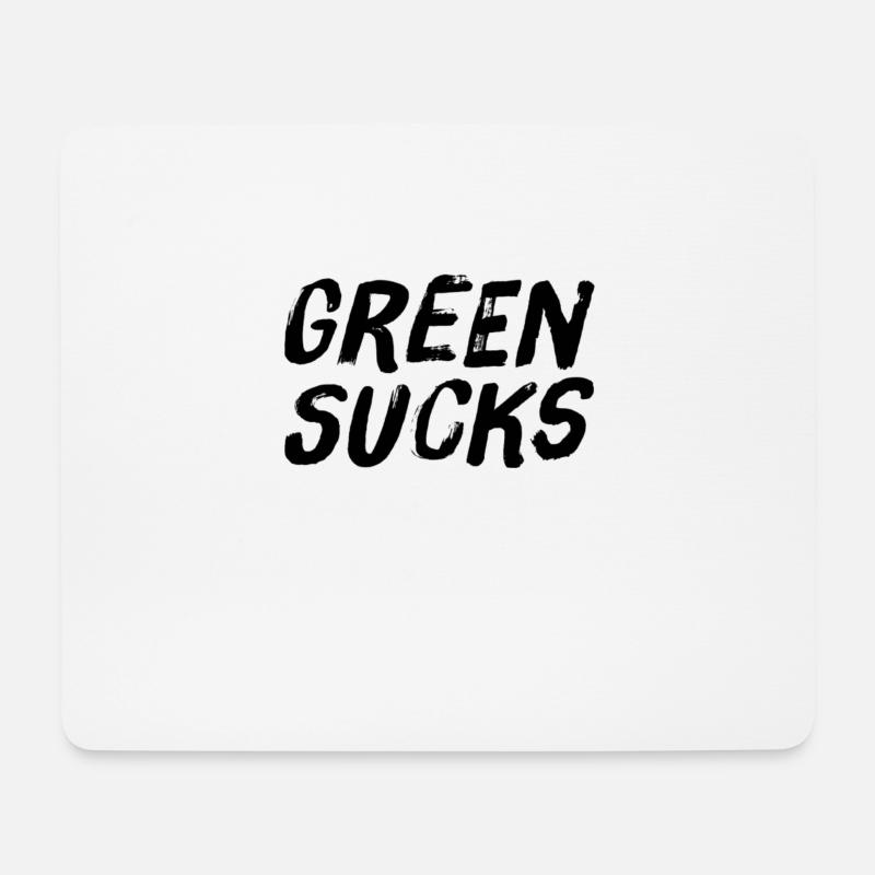 grüner Mist - Mousepad (Querformat) - Weiß