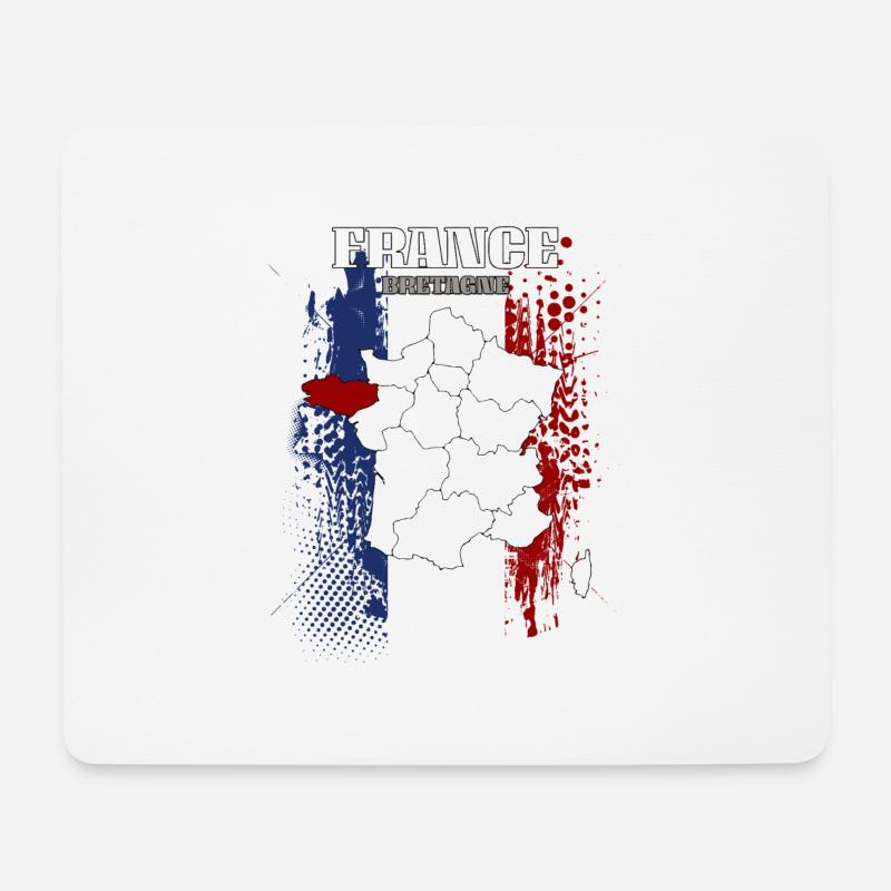 Bretagne - Mousepad (Querformat) - Weiß