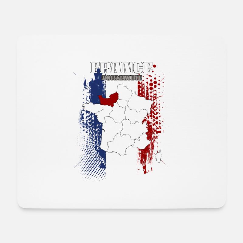 Normandie - Mousepad (Querformat) - Weiß