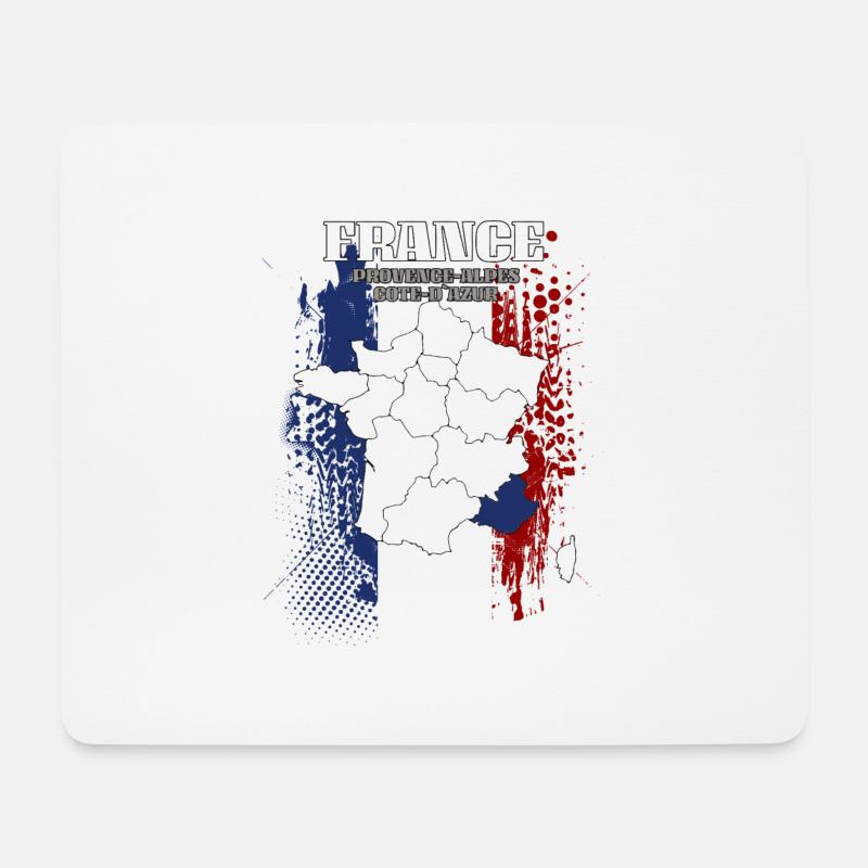 Provence Alpes Cote d Azur - Mousepad (Querformat) - Weiß