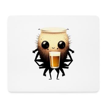 Petite araignée de bière sucrée - Tapis de souris (format paysage) - blanc - Devant
