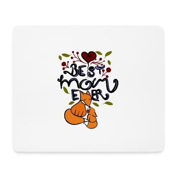 Câlins de Renards et Amour - Tapis de souris (format paysage) - blanc - Devant