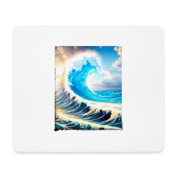 Perfect Wave #002f - Mousepad (Querformat) - Weiß - Vorne
