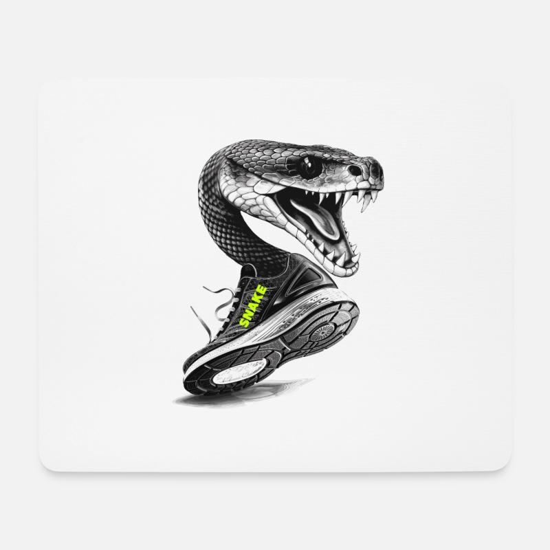 snake - Mousepad (Querformat) - Weiß
