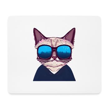 Chat Propriétaire Chat Domestique Chaton - Tapis de souris (format paysage) - blanc - Devant