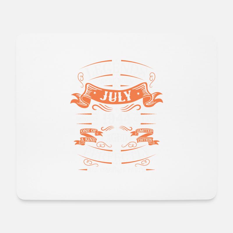 Juli 1944 Geburtstag Mann - Mousepad (Querformat) - Weiß