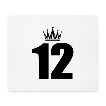 12 - Mousepad (Querformat) - Weiß - Vorne