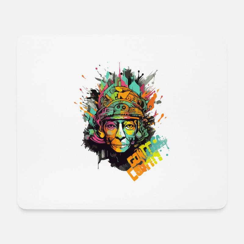 Luty der Indianer - Mousepad (Querformat) - Weiß
