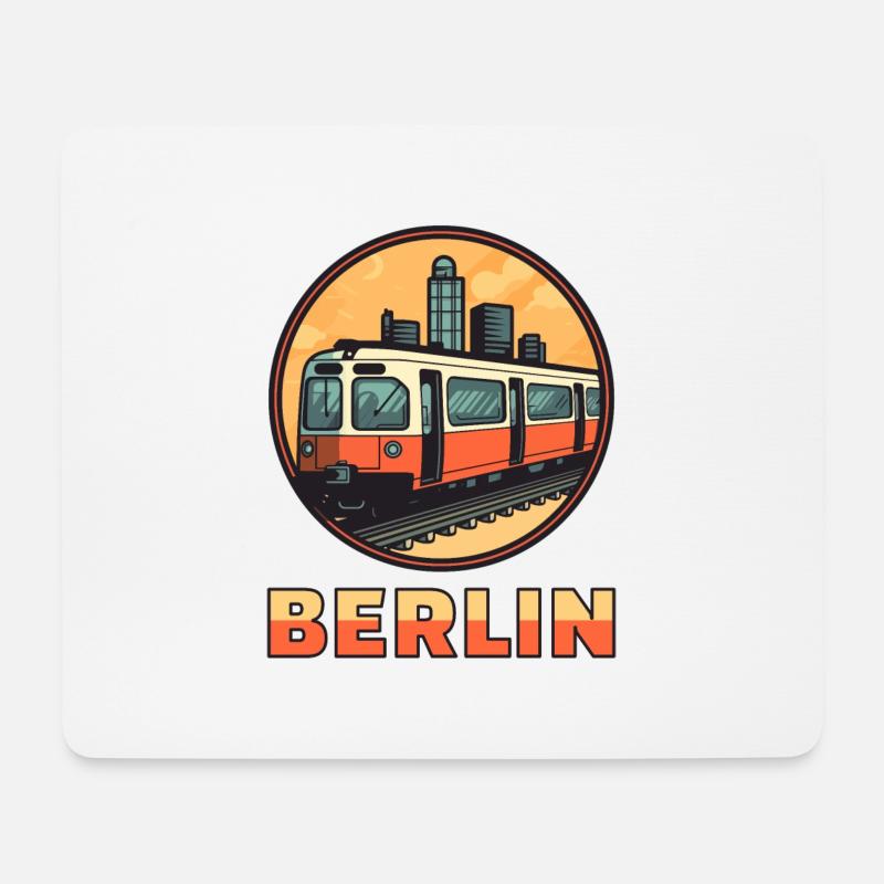 Berlin S-Bahn - Hauptstadt - Mousepad (Querformat) - Weiß