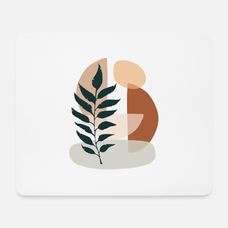 Minimalistic Boho Style - Mousepad (Querformat) - Weiß
