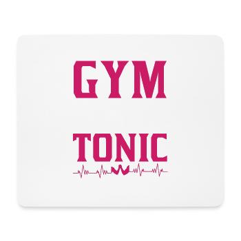 GYM et Tonique - Tapis de souris (format paysage) - blanc - Devant