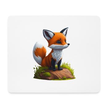 Kleiner Fuchs - Mousepad (Querformat) - Weiß - Vorne