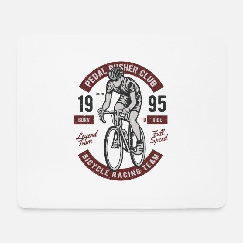 Fahrrad - Mousepad (Querformat) - Weiß