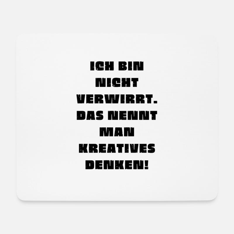 Lustiges T-Shirt für Denker - Mousepad (Querformat) - Weiß
