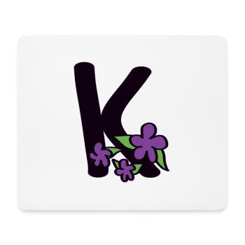 K as in cheeky - Mouse Pad (horizontal) - white - Front