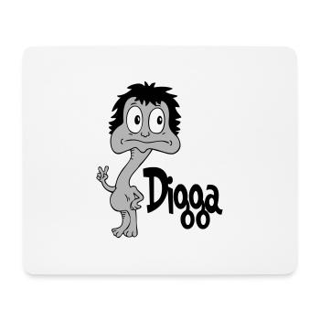 Sprüche Lustige Comic Digga - Mousepad (Querformat) - Weiß - Vorne