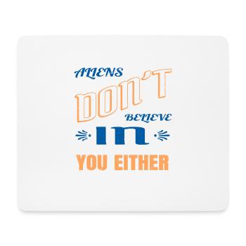 alien abduction ancient egyptian funny jokes - Mousepad (Querformat) - Weiß - Vorne