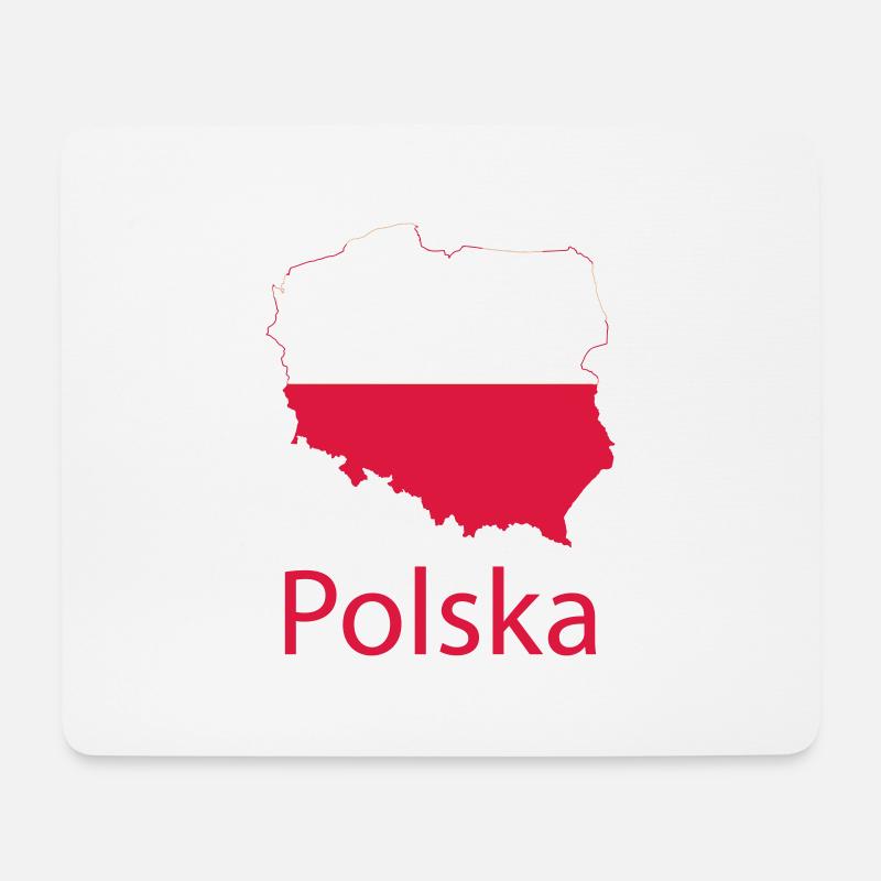 Polska - Mouse Pad (horizontal) - white