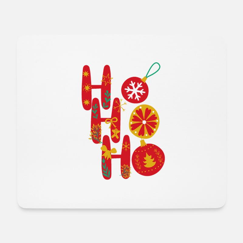 Ho Ho Ho - Mousepad (Querformat) - Weiß