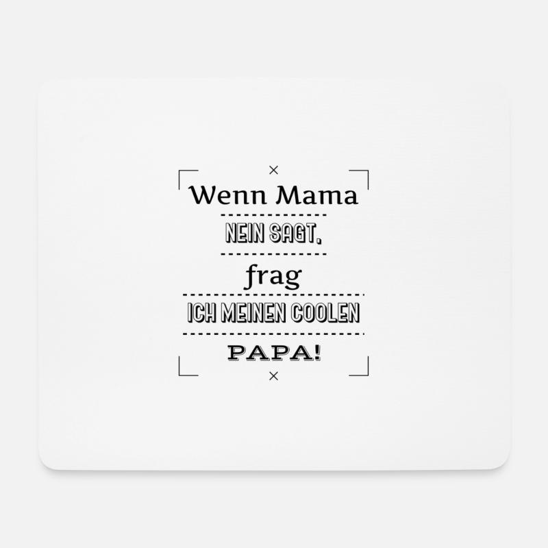 lustige sprüche baby - Mousepad (Querformat) - Weiß
