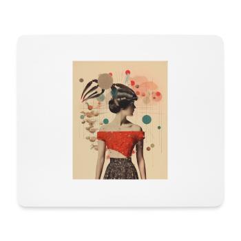 Scorpio collage - Mouse Pad (horizontal) - white - Front