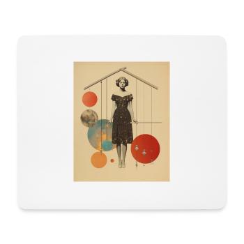 Balance - Tapis de souris (format paysage) - blanc - Devant