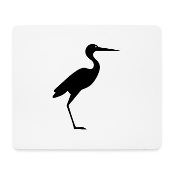 Simple Little Stork - Mouse Pad (horizontal) - white - Front