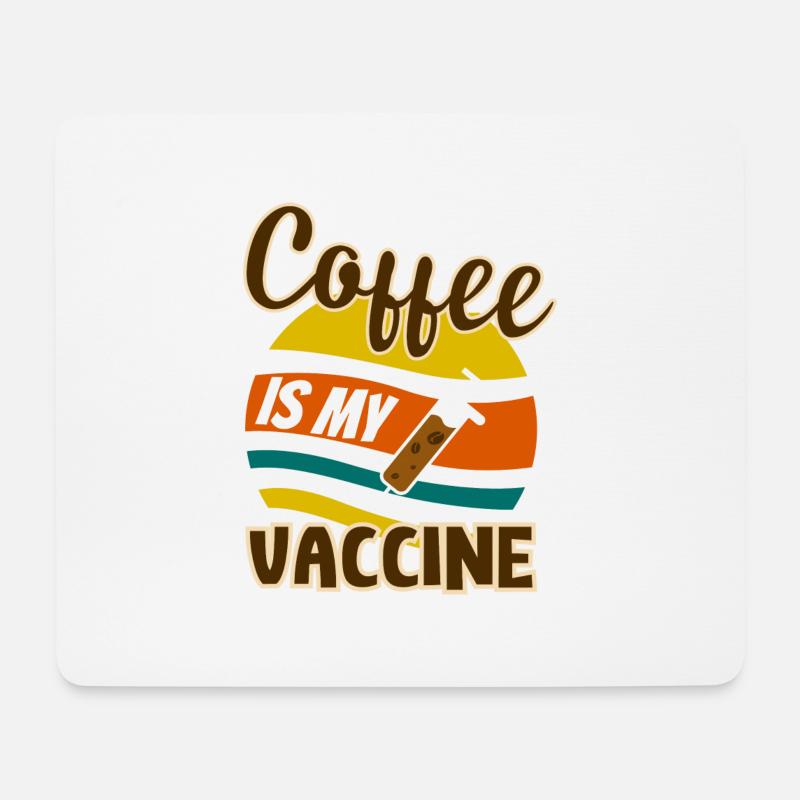 Kaffee Cappuccino Latte Macchiato Coffee - Mousepad (Querformat) - Weiß