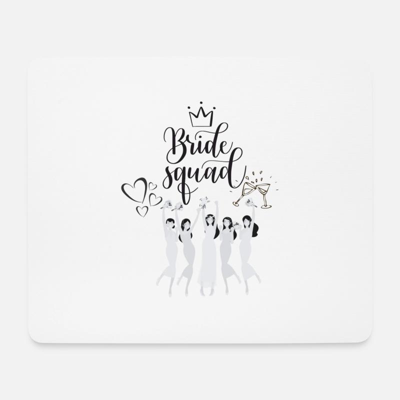 Team Braut - Mousepad (Querformat) - Weiß
